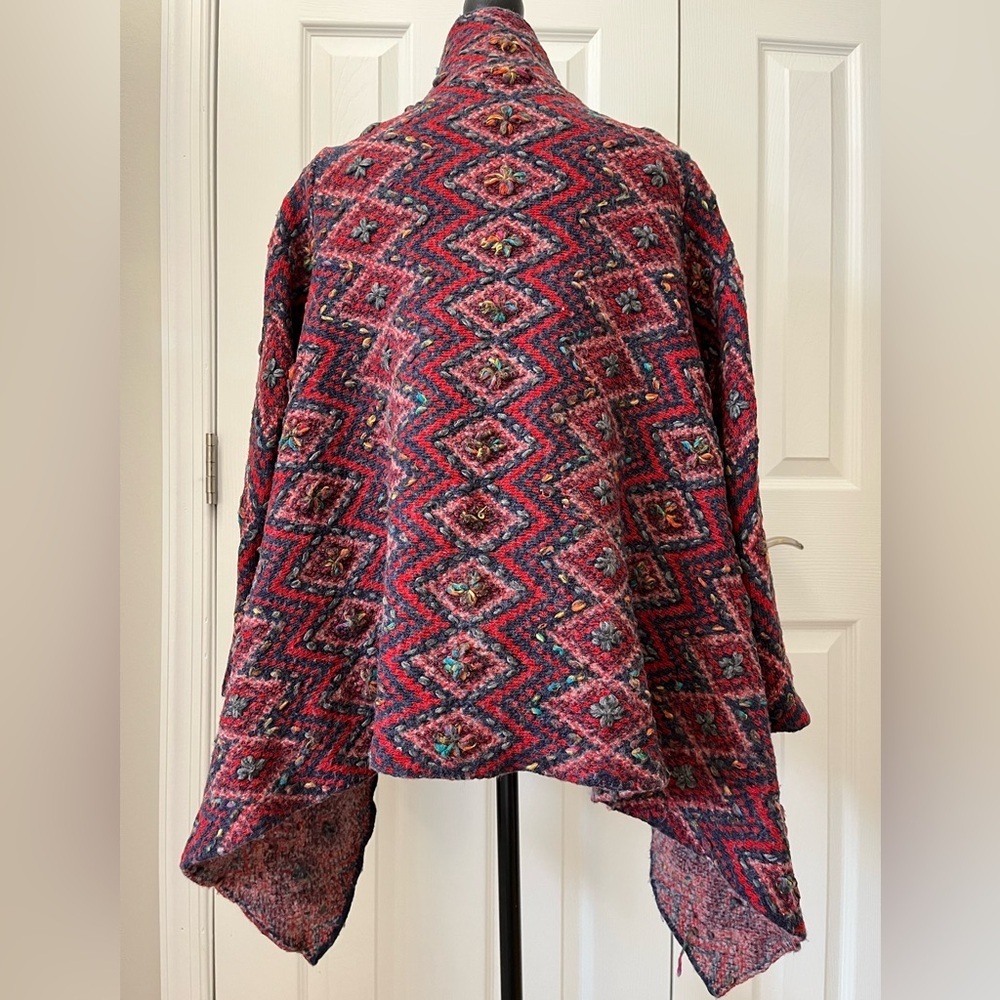 Anthropologie Sleeping on Snow Wool Blend Cardigan Size S - Picture 3 of 12